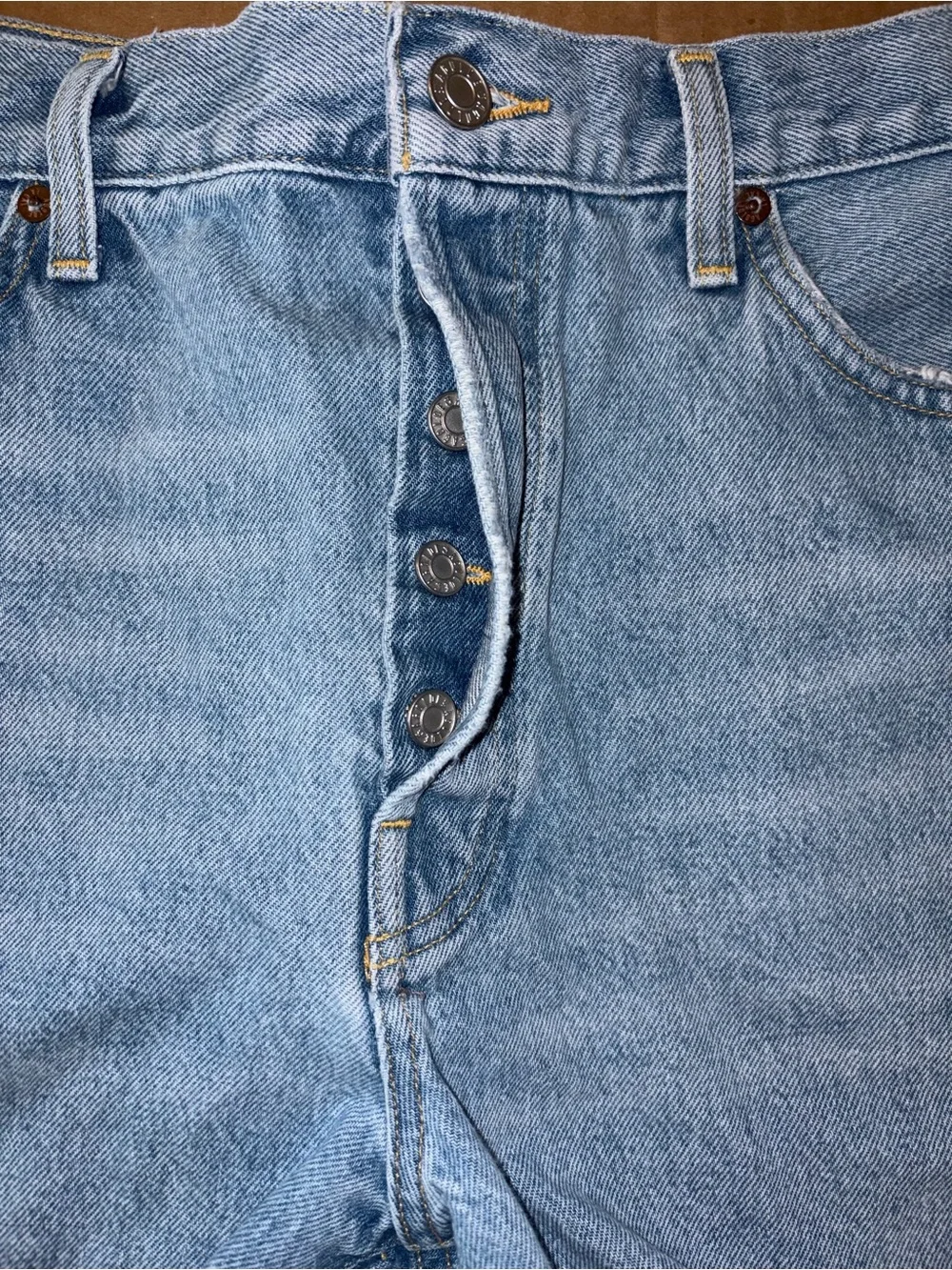 Agolde Parker Long Women’s Size 32 Blue Denim Jean Shorts Cut Off Distressed